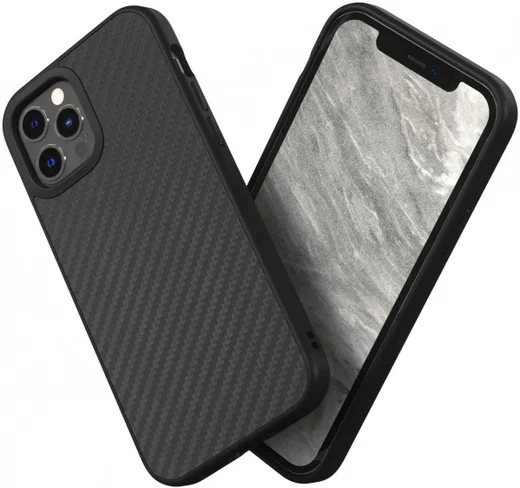 RhinoShield SolidSuit Apple iPhone 12 / 12 Pro Hoesje Carbon Fiber afbeelding 1