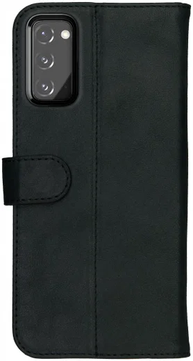 Rosso Deluxe Samsung Galaxy S20 FE Hoesje Echt Leer Book Case Zwart afbeelding 10