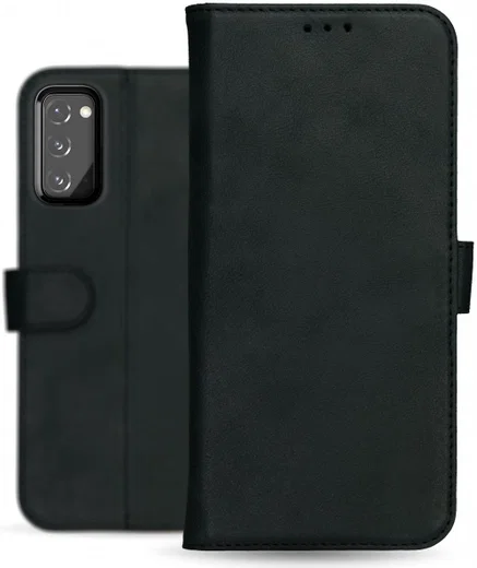 Rosso Deluxe Samsung Galaxy S20 FE Hoesje Echt Leer Book Case Zwart afbeelding 12