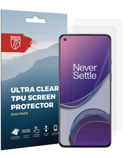 Rosso OnePlus 8T Ultra Clear Screen Protector Duo Pack afbeelding 10