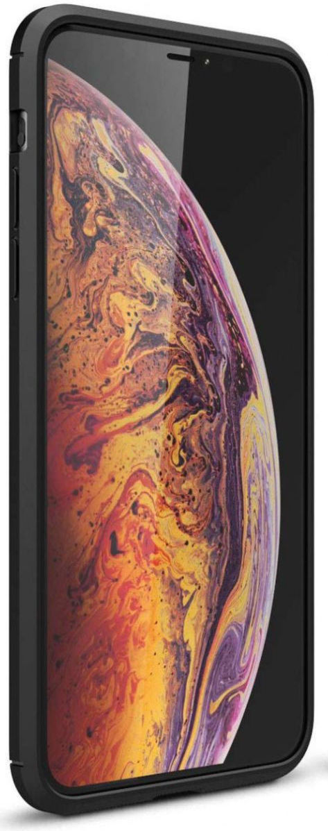 Apple iPhone 12 Pro Hoesje Geborsteld TPU Flexibele Back Cover Zwart afbeelding 5