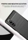 Sony Xperia 5 II Hoesje Geborsteld TPU Flexibele Back Cover Zwart afbeelding 4