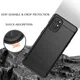 OnePlus 8T Geborsteld TPU Hoesje Zwart afbeelding 6