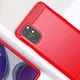 OnePlus 8T Geborsteld TPU Hoesje Rood afbeelding 3