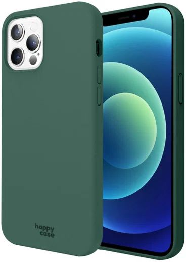 HappyCase Apple iPhone 12 Pro Hoesje Siliconen Back Cover Groen afbeelding 1