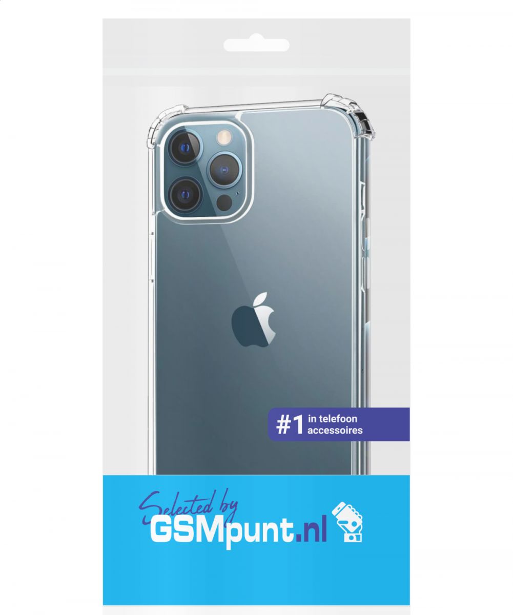Apple iPhone 12 Pro Hoesje Schokbestendig en Dun TPU Transparant afbeelding 2