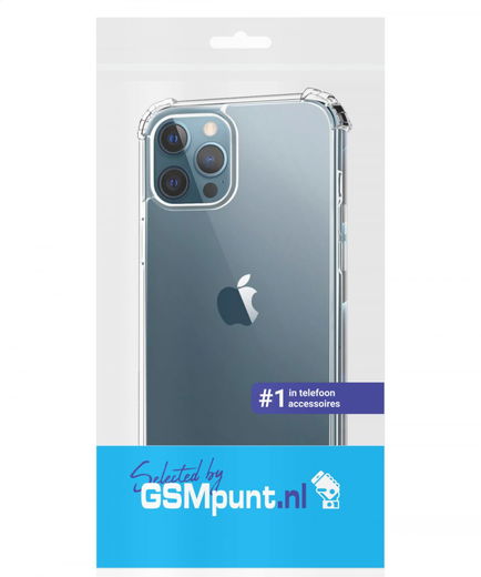 Apple iPhone 12 Pro Hoesje Schokbestendig en Dun TPU Transparant afbeelding 2