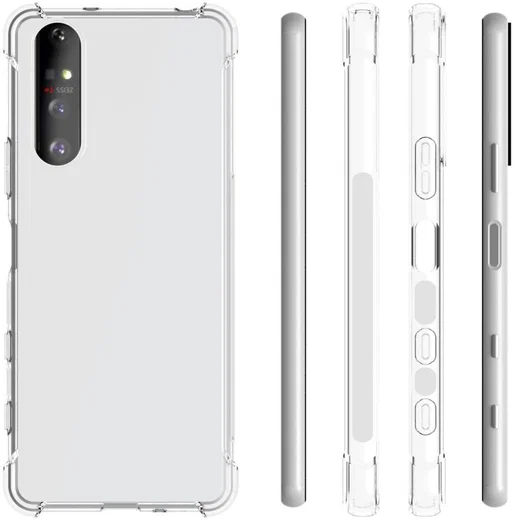 Sony Xperia 5 II Hoesje TPU Schokbestendig Transparant afbeelding 2