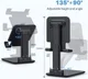 Verstelbare Aluminium iPad/Tablet Bureau Houder Opvouwbaar Zwart afbeelding 7