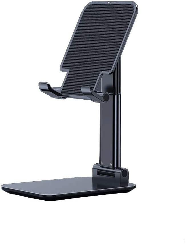 Verstelbare Aluminium iPad/Tablet Bureau Houder Opvouwbaar Zwart afbeelding 1