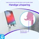 Verstelbare Aluminium iPad/Tablet Bureau Houder Opvouwbaar Roze afbeelding 4