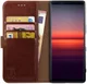 Rosso Element Sony Xperia 5 II Hoesje Book Cover Wallet Case Bruin afbeelding 1