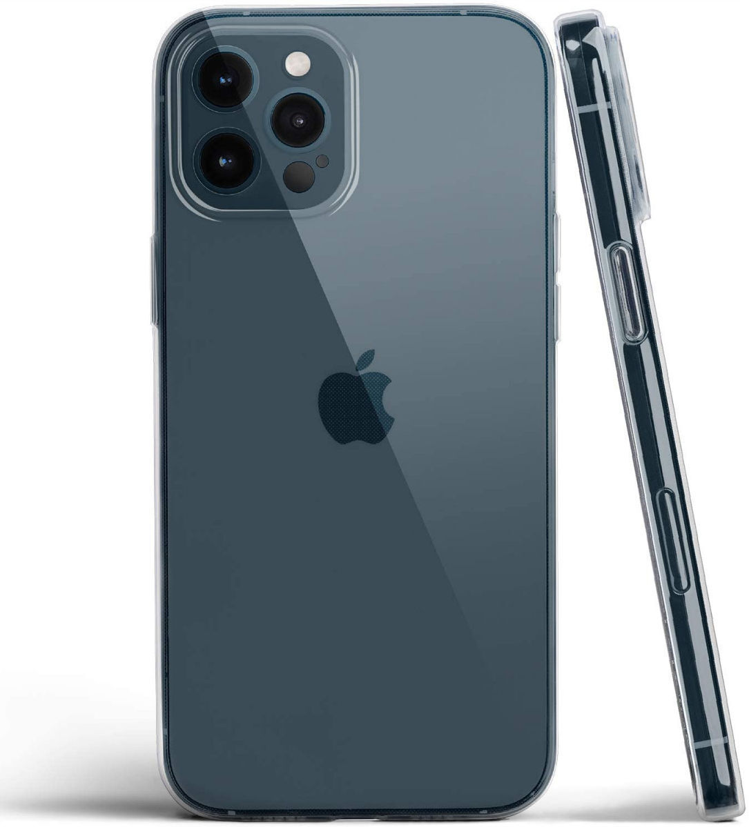 Apple iPhone 12 Pro Hoesje Back Cover Dun TPU Transparant afbeelding 1