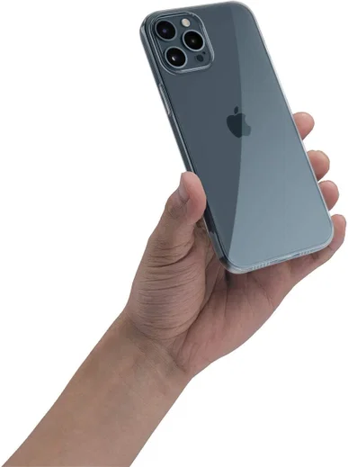 Apple iPhone 12 Pro Hoesje Back Cover Dun TPU Transparant afbeelding 4