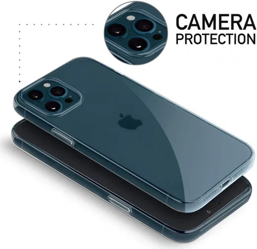 Apple iPhone 12 Pro Hoesje Back Cover Dun TPU Transparant afbeelding 7