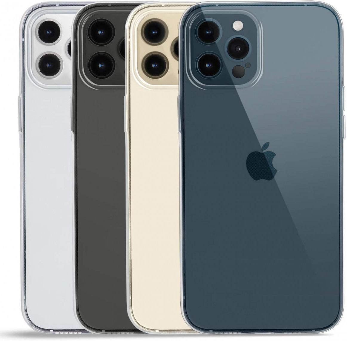 Apple iPhone 12 Pro Hoesje Back Cover Dun TPU Transparant afbeelding 8