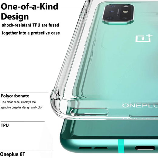 OnePlus 8T Hoesje  Dun TPU Transparant afbeelding 4
