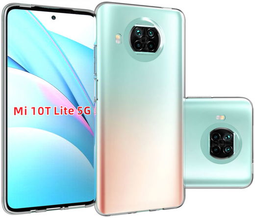 Xiaomi Mi 10T Lite Hoesje Back Cover Dun TPU Transparant afbeelding 1