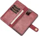 Samsung Galaxy S20 FE 2-in-1 Bookcase en Back Cover Hoesje Wijn Rood afbeelding 5