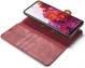 Samsung Galaxy S20 FE 2-in-1 Bookcase en Back Cover Hoesje Wijn Rood afbeelding 2