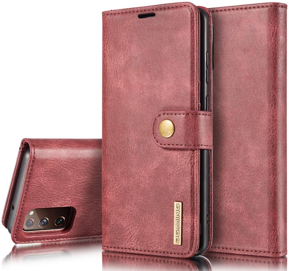 Samsung Galaxy S20 FE 2-in-1 Bookcase en Back Cover Hoesje Wijn Rood afbeelding 7