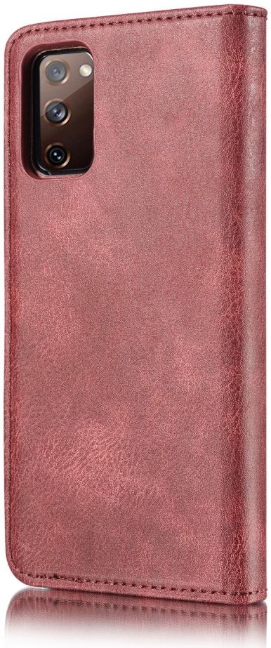 Samsung Galaxy S20 FE 2-in-1 Bookcase en Back Cover Hoesje Wijn Rood afbeelding 9