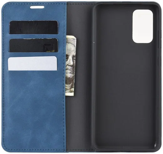 Samsung Galaxy S20 FE Hoesje Wallet Book Case Kunstleer Blauw afbeelding 5