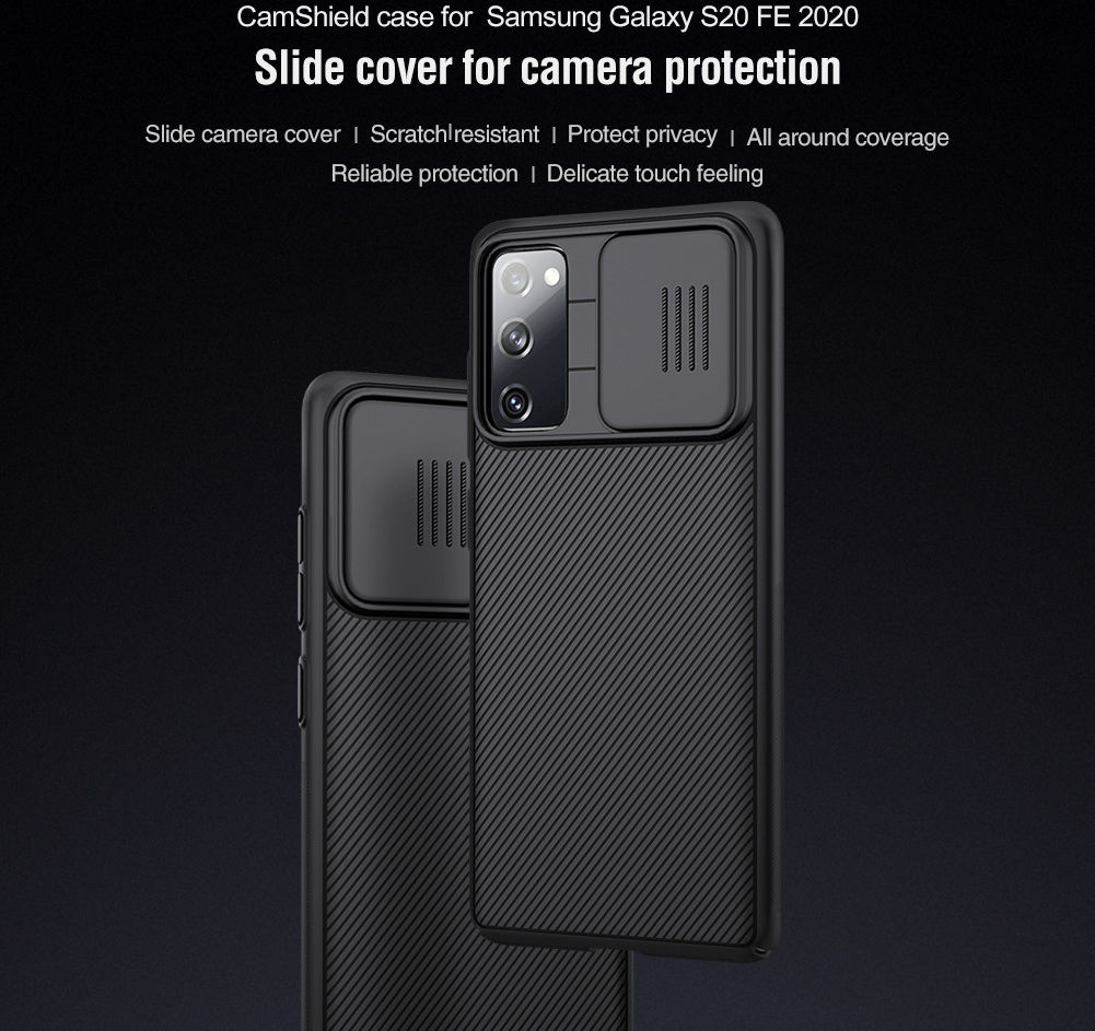Nillkin CamShield Samsung Galaxy S20 FE Hoesje met Camera Slider Zwart afbeelding 13