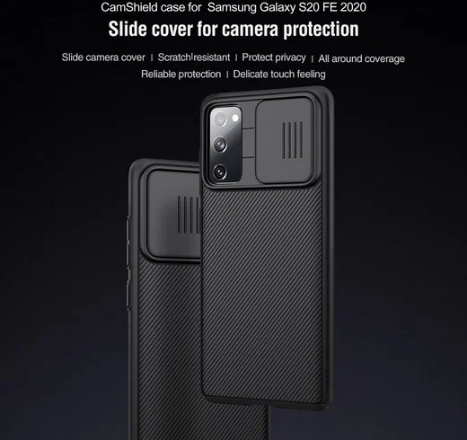 Nillkin CamShield Samsung Galaxy S20 FE Hoesje met Camera Slider Zwart afbeelding 13