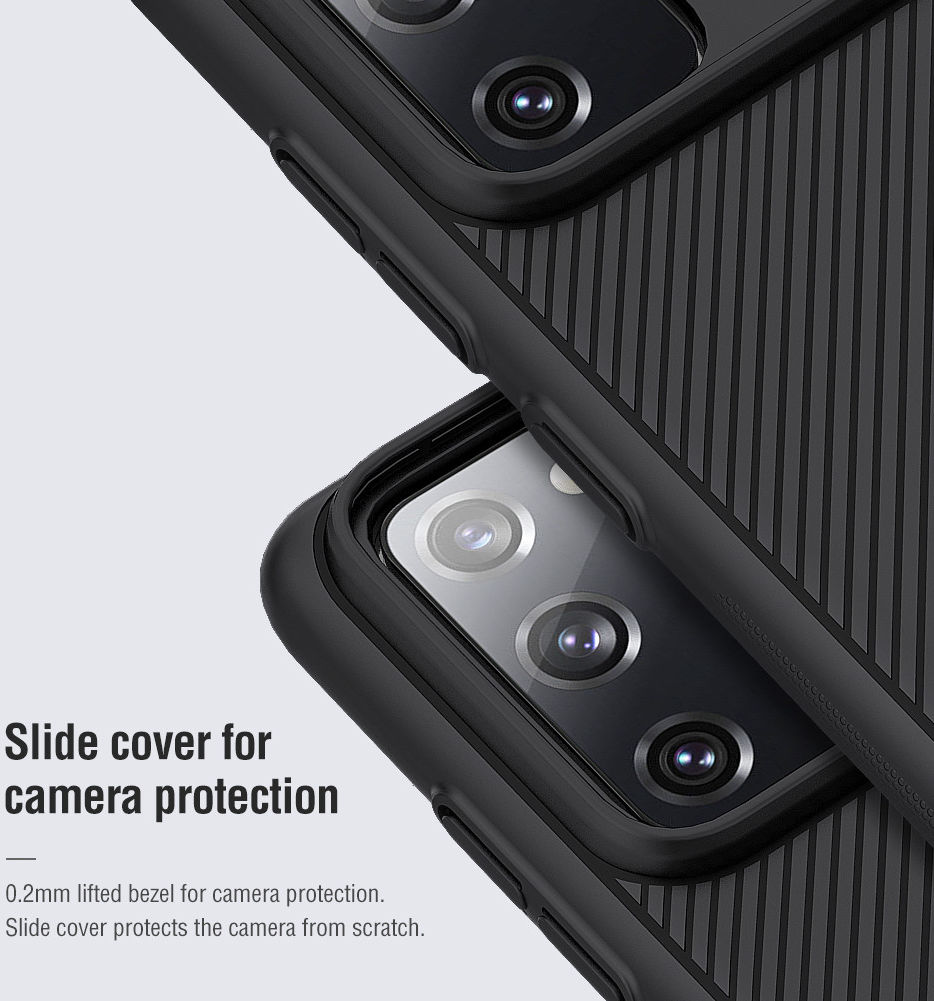 Nillkin CamShield Samsung Galaxy S20 FE Hoesje met Camera Slider Zwart afbeelding 7