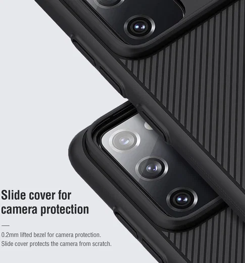 Nillkin CamShield Samsung Galaxy S20 FE Hoesje met Camera Slider Zwart afbeelding 7