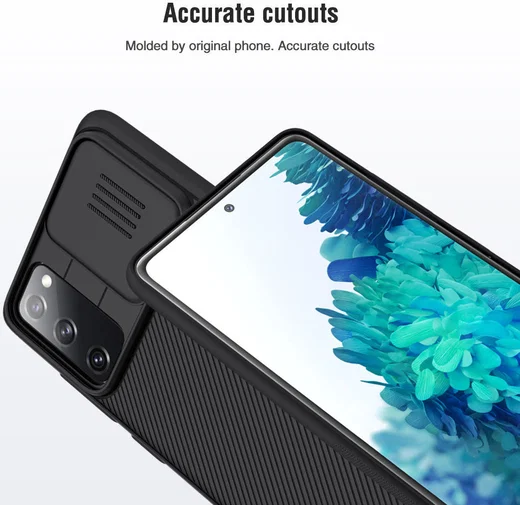 Nillkin CamShield Samsung Galaxy S20 FE Hoesje met Camera Slider Zwart afbeelding 9