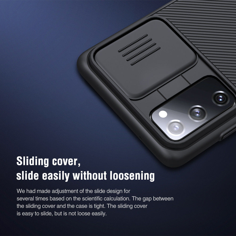 Nillkin CamShield Samsung Galaxy S20 FE Hoesje met Camera Slider Zwart afbeelding 10