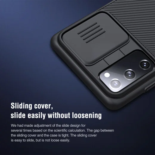Nillkin CamShield Samsung Galaxy S20 FE Hoesje met Camera Slider Zwart afbeelding 10
