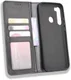 HTC Desire 20 Pro Retro Book Case Portemonnee Hoesje Zwart afbeelding 9