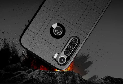 Motorola Moto One Fusion Plus Hoesje Rugged Shield Zwart afbeelding 7