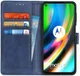 Motorola Moto G9 Plus Portemonnee Stand Hoesje Blauw afbeelding 1