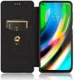 Motorola Moto G9 Plus Carbon Fiber Portemonnee Hoesje Zwart afbeelding 1
