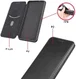 Motorola Moto G9 Plus Carbon Fiber Portemonnee Hoesje Zwart afbeelding 7