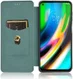 Motorola Moto G9 Plus Carbon Fiber Portemonnee Hoesje Groen afbeelding 1