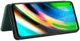 Motorola Moto G9 Plus Carbon Fiber Portemonnee Hoesje Groen afbeelding 3