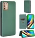Motorola Moto G9 Plus Carbon Fiber Portemonnee Hoesje Groen afbeelding 9