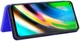 Motorola Moto G9 Plus Carbon Fiber Portemonnee Hoesje Blauw afbeelding 3
