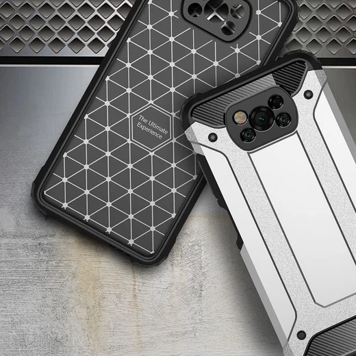 Xiaomi Poco X3 / X3 Pro Hoesje Shock Proof Hybride Back Cover Zwart afbeelding 9