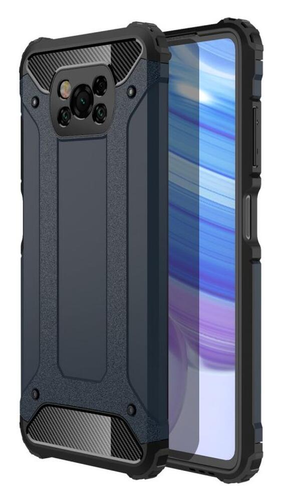 Xiaomi Poco X3 / X3 Pro Hoesje Shock Proof Hybride Back Cover Blauw afbeelding 1