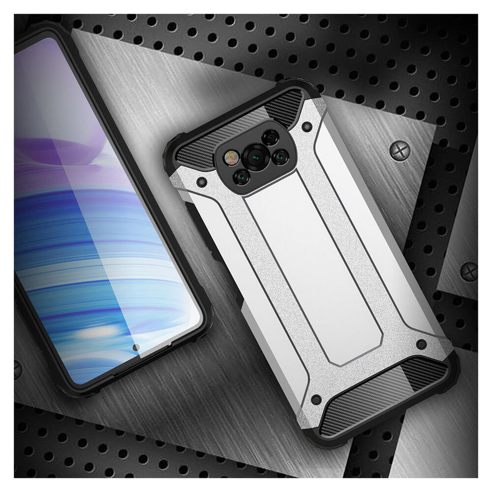 Xiaomi Poco X3 / X3 Pro Hoesje Shock Proof Hybride Back Cover Blauw afbeelding 10