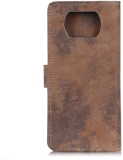 Xiaomi Poco X3 / X3 Pro Hoesje Portemonnee Book Case Kunstleer Bruin afbeelding 7