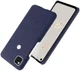 Google Pixel 4A Hoesje Hard Plastic met Stoffen Afwerking Blauw afbeelding 3