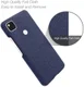 Google Pixel 4A Hoesje Hard Plastic met Stoffen Afwerking Blauw afbeelding 4