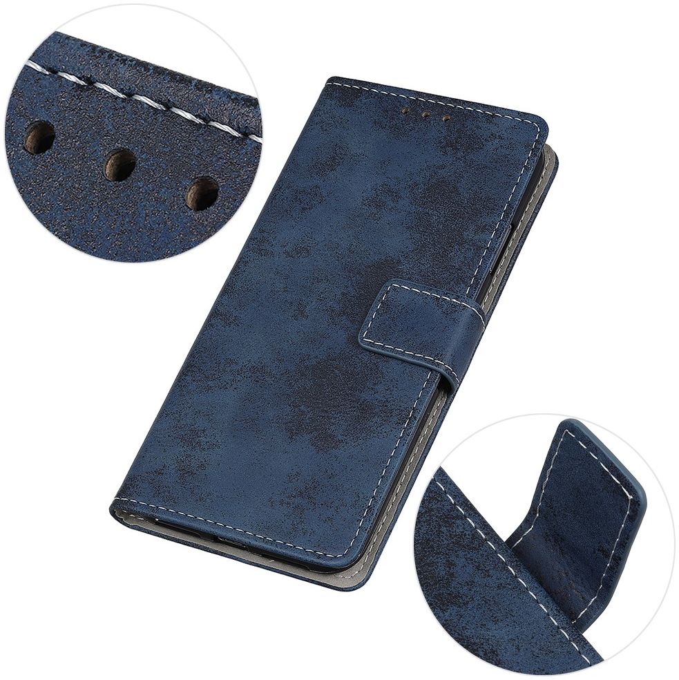 Google Pixel 4A 5G Hoesje Portemonnee Book Case Kunstleer Blauw afbeelding 12